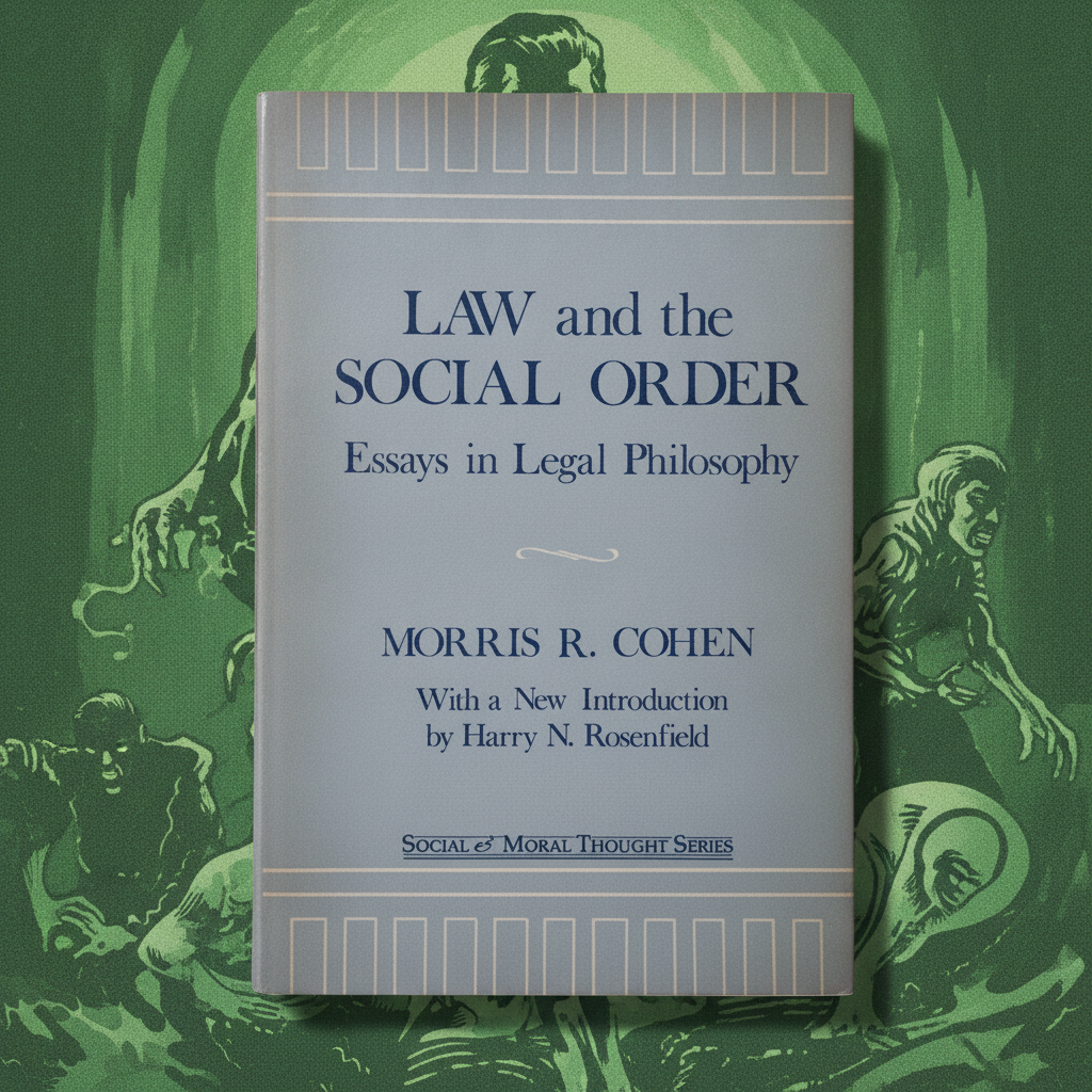 Law and the Social Order: Essays in Legal Philosophy – Morris R. Cohen