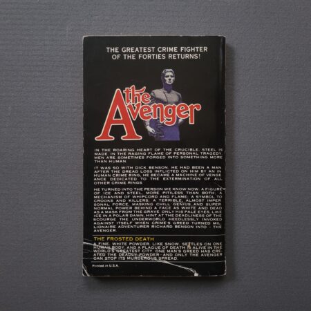 The Avenger #5: The Frosted Death / Kenneth Robeson (Vintažinis 1972 m. Warner Leidimas)