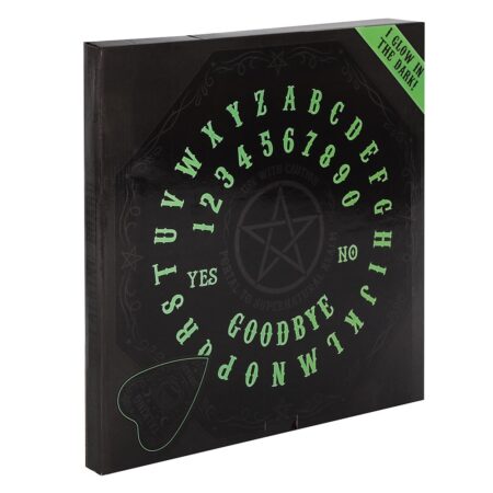 Glow in the Dark – Šviečianti tamsoje spiritizmo lenta su rodykle (40×40 cm)