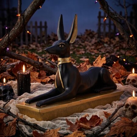 Anubis (Šakalo pavidalas) – Mitologinė kolekcinė statulėlė (20 cm)